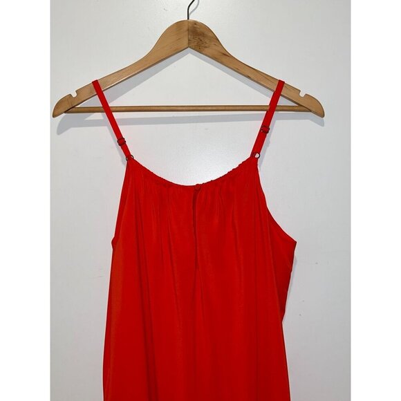 Alice + Olivia Red Sleeveless Adjustable Straps Mini Shift Dress Women's Size S - Picture 5 of 10